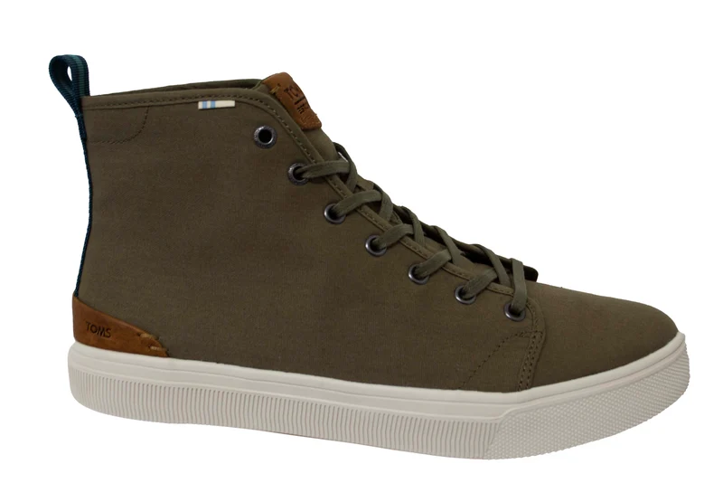Toms Travel Lite Mens Olive Camo Plimsolls 11