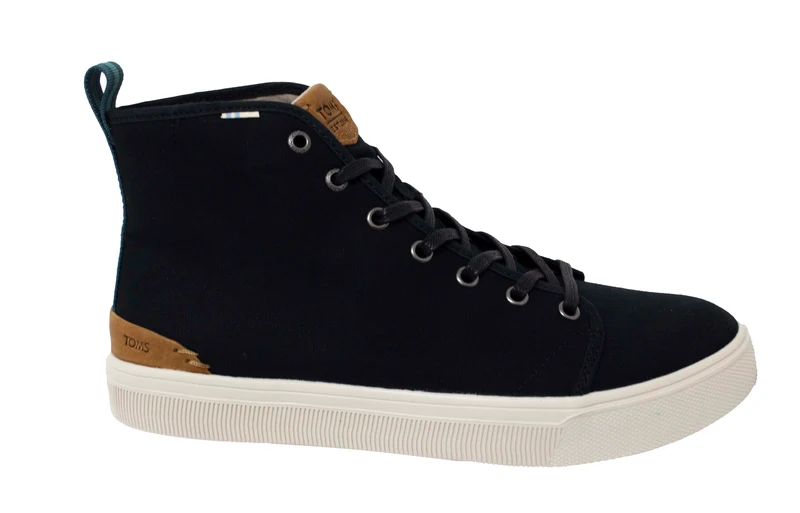 Toms Travel Lite Mens Black Plimsolls 9