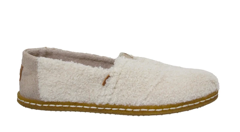 Toms Classic Faux Shearling Womens White Espadrilles 6