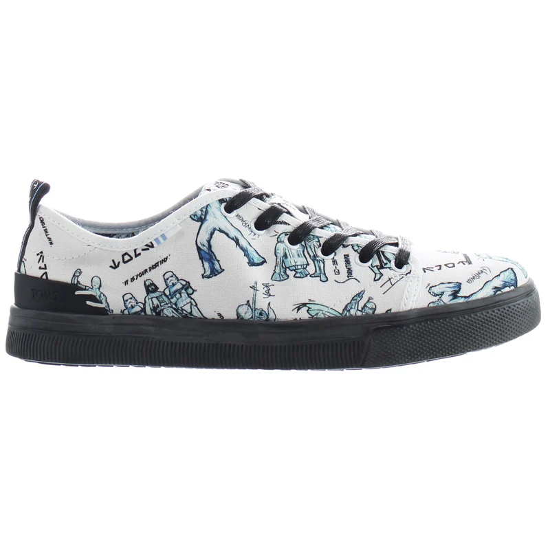 Toms TRVL Lite Low Star Wars Womens White Plimsolls 10