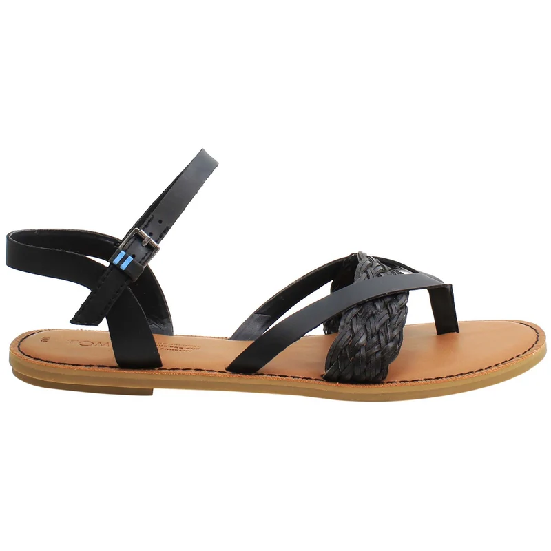Toms Lexie Womens Black Sandals 4.5