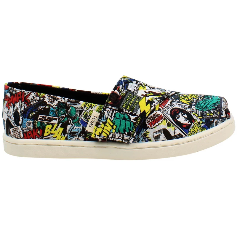 Toms Classic Marvel Print Kids Multicoloured Espadrilles 4k