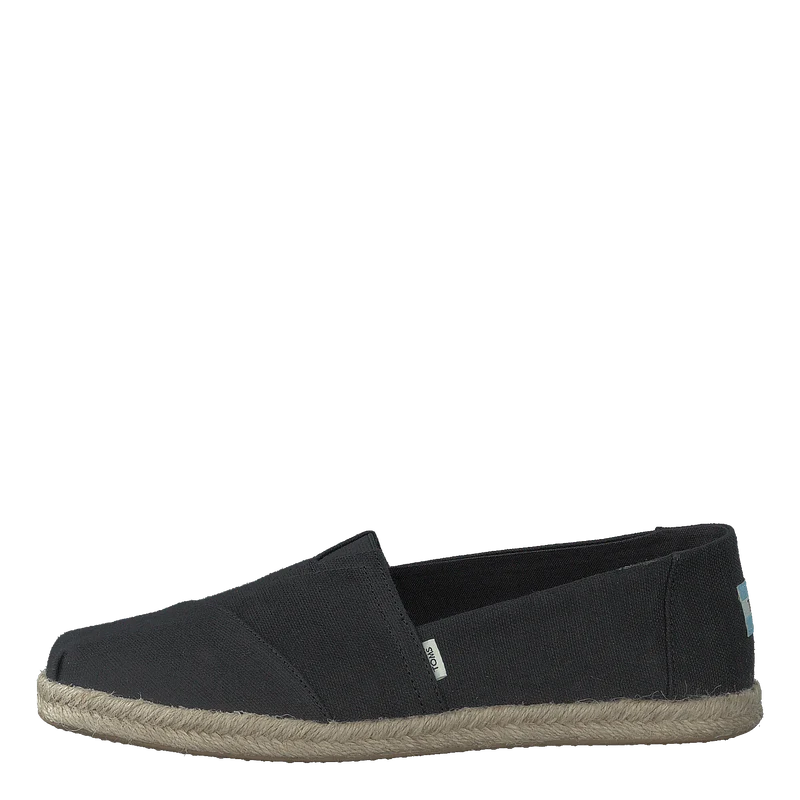 Slubby Woven Rope Alprg Black EU 37,5