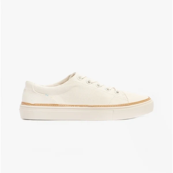 TOMS ALEX BIRCH Womens Cotton Casual Trainers Natural UK 6