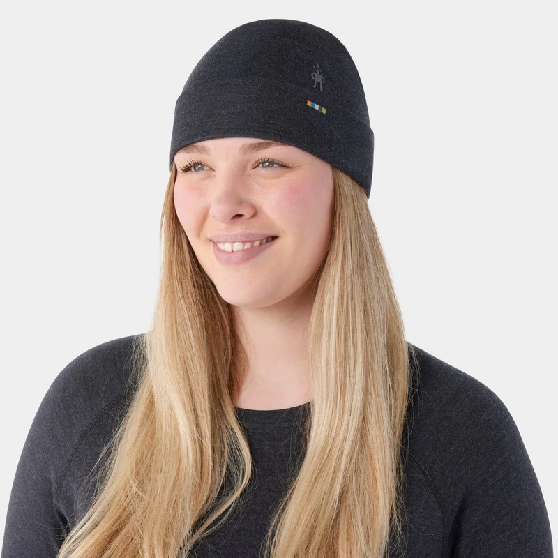 Smartwool Thermal Merino Reversible Cuffed Beanie Charcoal / 1FM