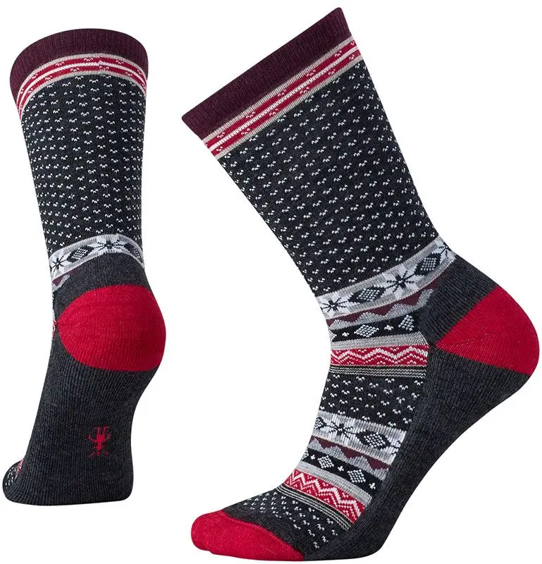 Sosete Smartwool W Cozy Cabin Crew ALB-GRI / S (34-37)