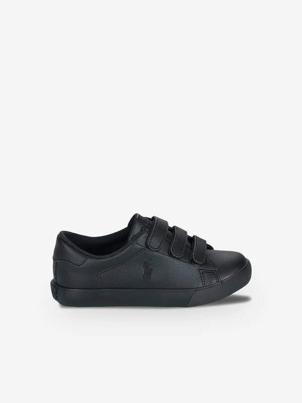 Ralph Lauren Kids Easten EZ Trainers in Black Black / EU 32 UK 1 US 1.5