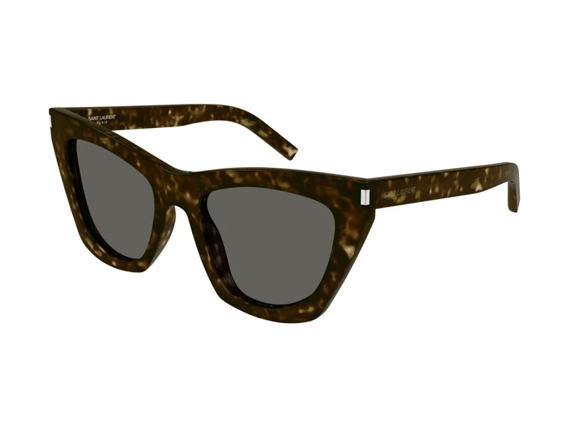 Saint Laurent Sl 214 Kate Oversized Cat-Eye Tortoiseshell Sunglasses One Size