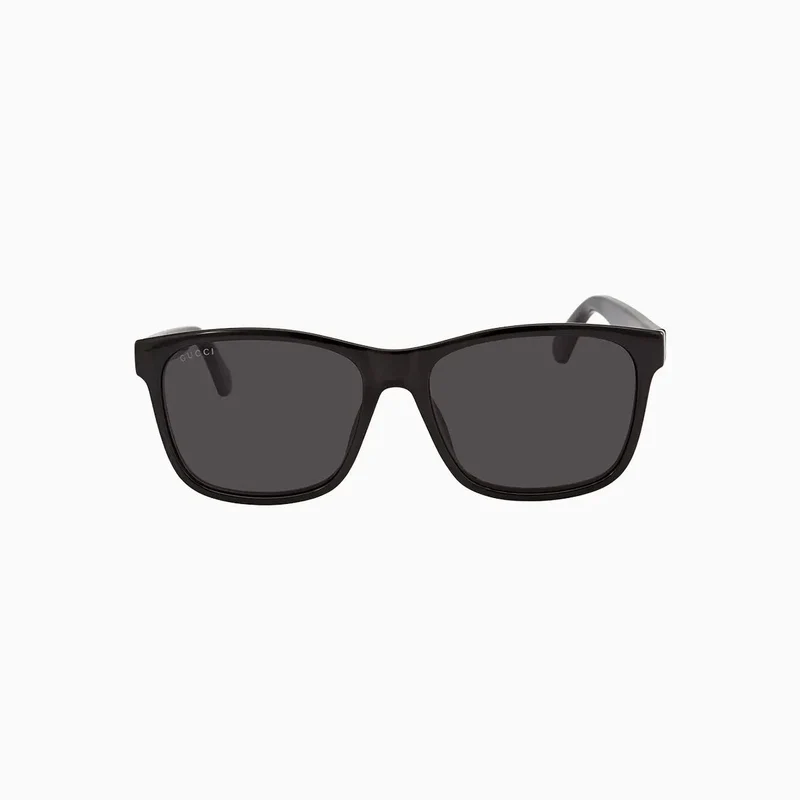 Men's Gucci Black Grey Sunglasses Black Grey / 57