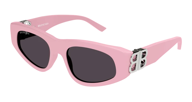 Balenciaga BB0095S 53mm / PINK / SILVER / GREY