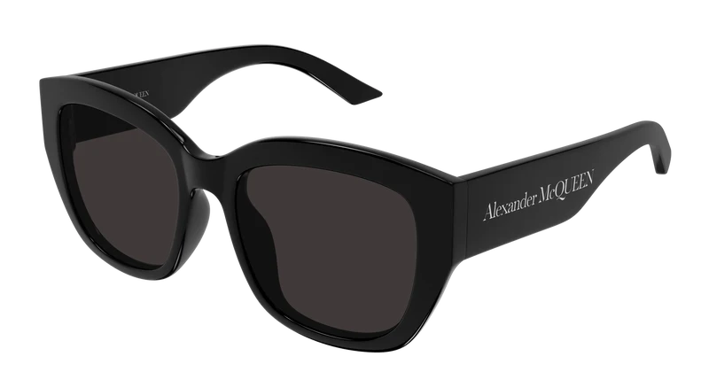 Alexander McQueen AM0451SA Asian Fit 55mm / BLACK / GREY