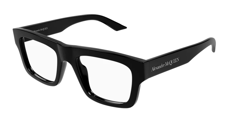 Alexander McQueen AM0452O 52mm / BLACK / TRANSPARENT