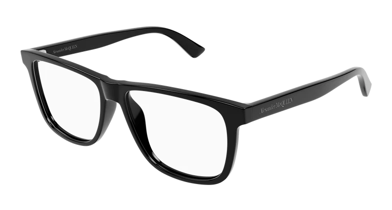 Alexander McQueen AM0463O 56mm / BLACK / TRANSPARENT