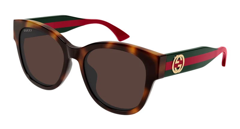Gucci GG1866SK 56mm / HAVANA / GREEN / BROWN