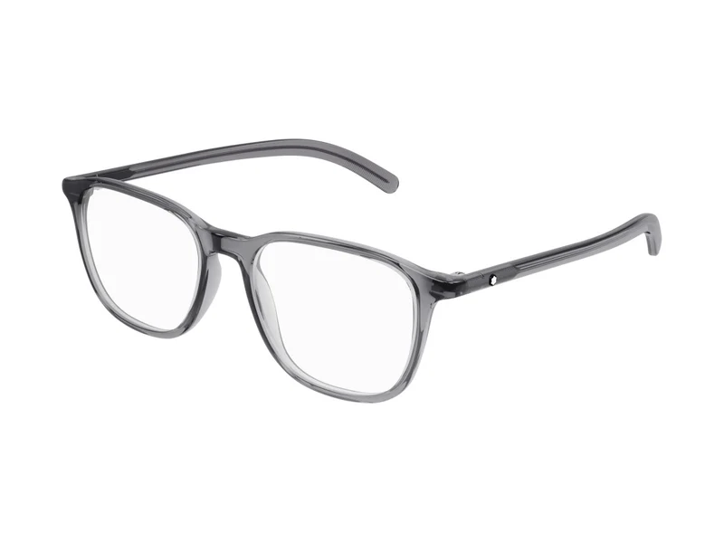 Montblanc Mb0386o Grey Translucent Acetate Square Eyeglasses One Size