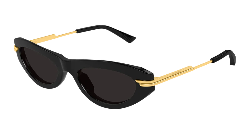 Bottega Veneta BV1368S 53mm / BLACK / GOLD / GREY