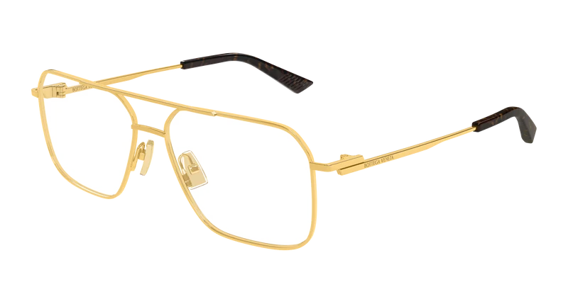 Bottega Veneta BV1384O 58mm / GOLD / TRANSPARENT