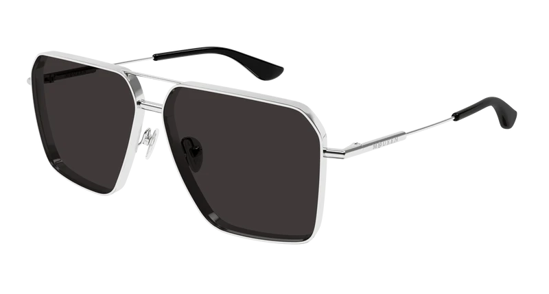 Alexander McQueen AM0500S 60mm / SILVER / GREY