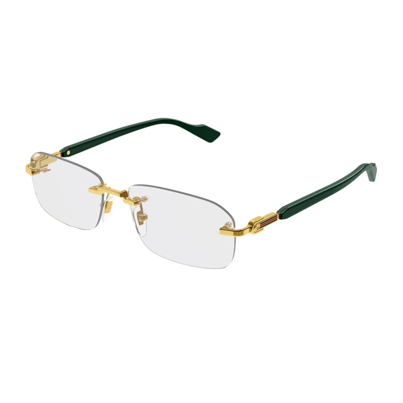Gucci Gold Gg1221o Linea Sign Metal Eyeglasses One Size