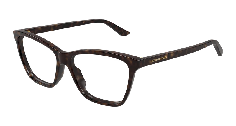 Bottega Veneta BV1421O 55mm / HAVANA / TRANSPARENT