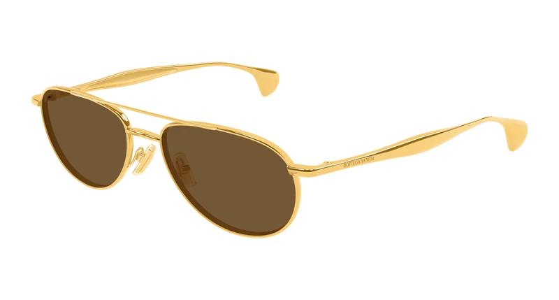 Bottega Veneta BV1419S 56mm / GOLD / BROWN