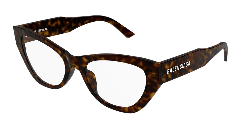Balenciaga BB0449O 55mm / HAVANA / TRANSPARENT