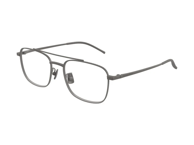 Bottega Veneta Bv1425oa Double Bridge Titanium Square Eyeglasses One Size