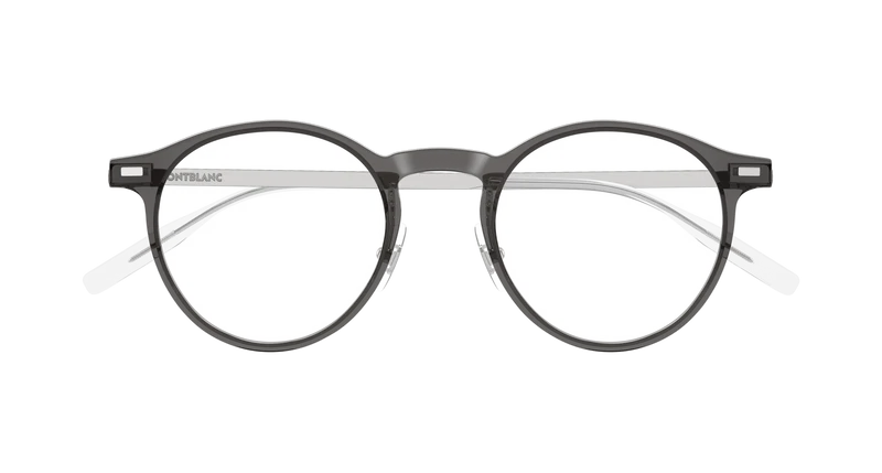 Montblanc MB0426O 48mm / GREY / SILVER / TRANSPARENT