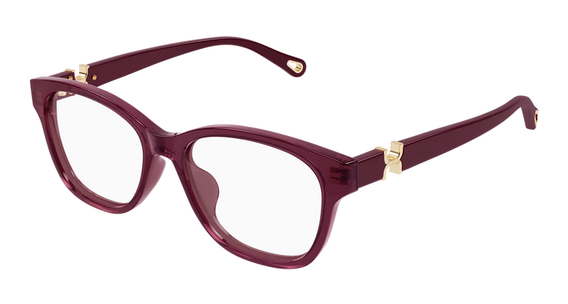 Chloé CH0336OA Asian Fit 53mm / BURGUNDY / RED / TRANSPARENT