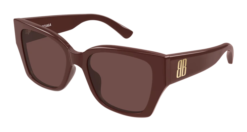 Balenciaga BB0474S 55mm / BURGUNDY / BROWN