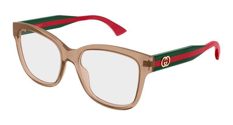 Gucci GG0038ONN 54mm / BROWN / GREEN / TRANSPARENT