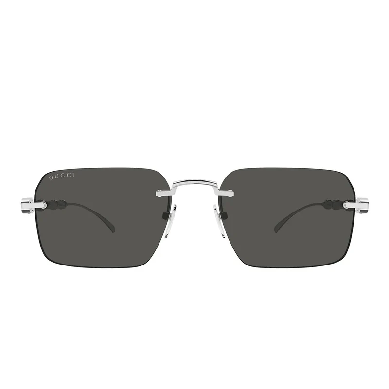 Gucci Sunglasses Gg2154 S 001 Silver/Grey Men