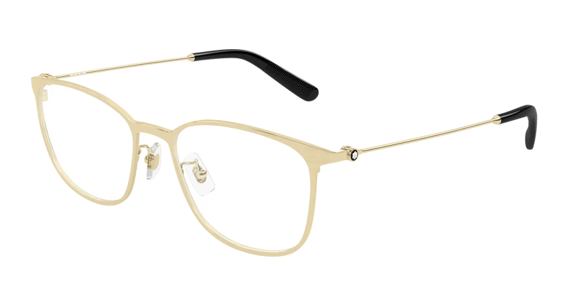 Montblanc MB0463OL 57mm / GOLD / TRANSPARENT