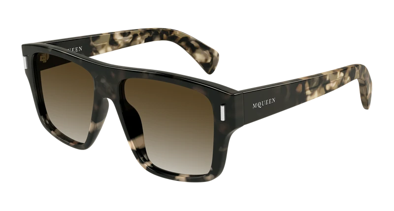 Alexander McQueen AM0550S 55mm / HAVANA / BROWN