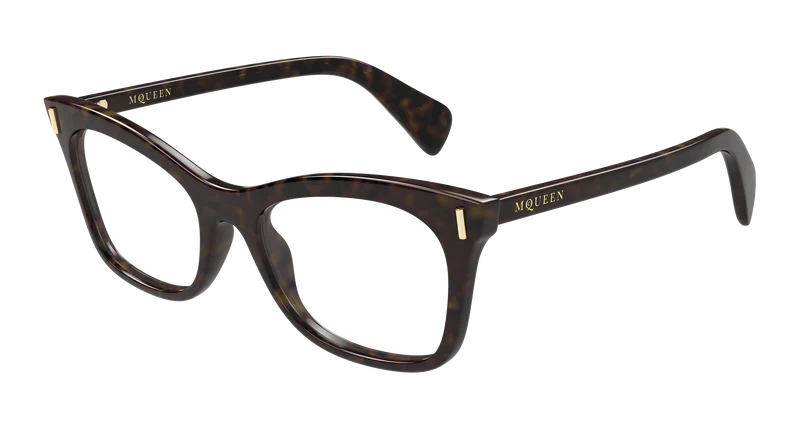 Alexander McQueen AM0552O 53mm / HAVANA / TRANSPARENT