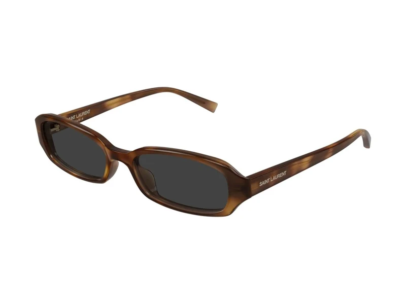 Saint Laurent Sl 872 Erin Rectangular Tortoiseshell Acetate Sunglasses One Size