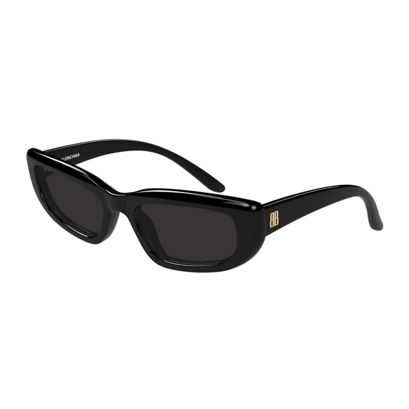 Balenciaga Black Grey Everyday Rectangular Sunglasses One Size