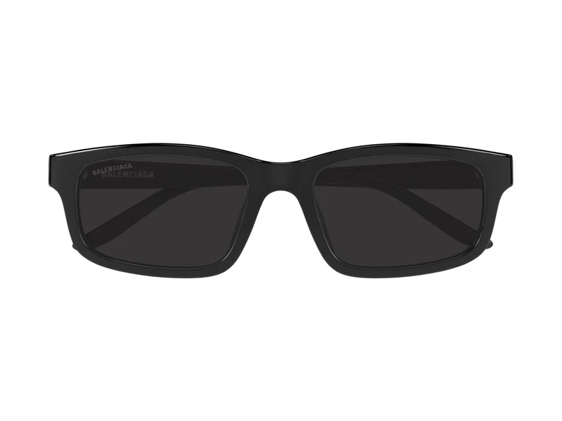 Balenciaga Bb0528sk Black Oversized Square Acetate Sunglasses One Size