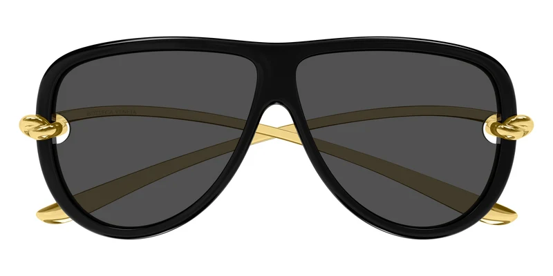 Bottega Veneta - BV1513S Black/Gold / Gray 001 / 61-9-145