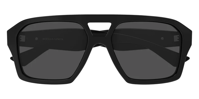 Bottega Veneta - BV1501S Black / Gray 001 / 56-16-140