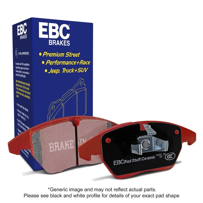EBC 2016+ Chevrolet Malibu 1.5L Turbo (Elec PB) Redstuff Rear Brake Pads