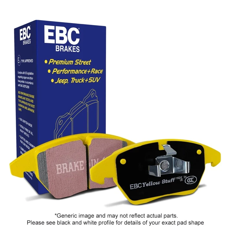 EBC 2014-2016 Maserati Ghibli 3.0L Twin Turbo (330) Yellowstuff Front Brake Pads