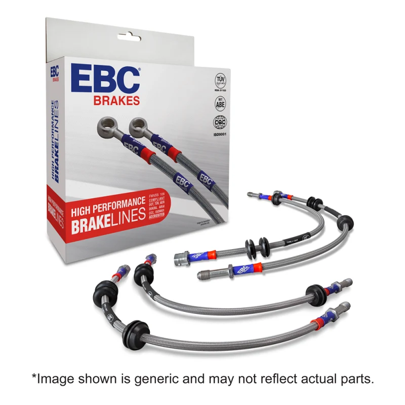 EBC 12-16 Scion FR-S 2.0L (w/Solid Rear Rotors) Stainless Steel Brake Line Kit
