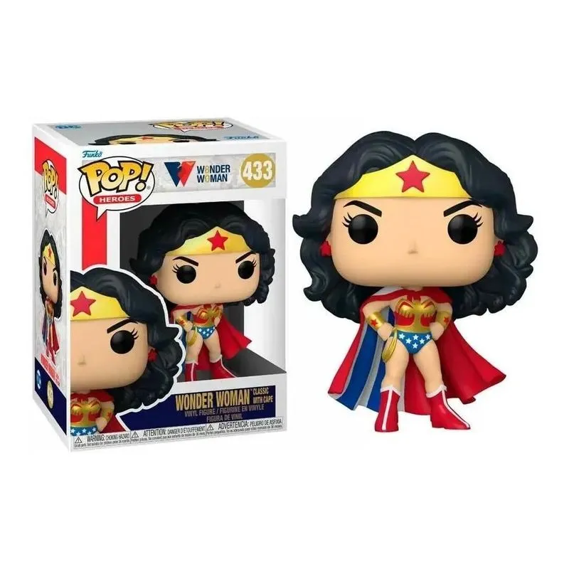 Boneco Funko Pop Dc Wonder Woman Classic With Cape 433