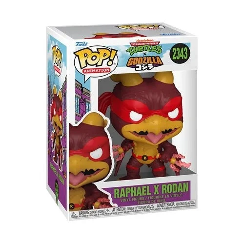 Funko Pop! Animation - Teenage Mutant Ninja Turtles x Godzilla Vinyl Figure - Select Figure(s) 2343 - Raphael x Rodan
