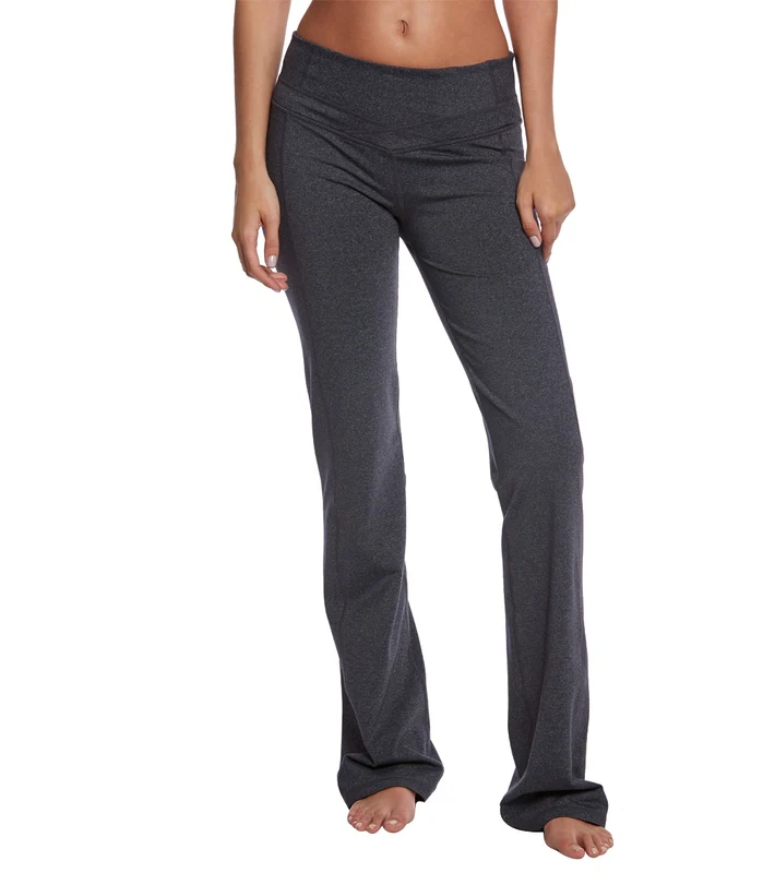 prAna Britta Tall Inseam Yoga Pants Charcoal Heather / XS