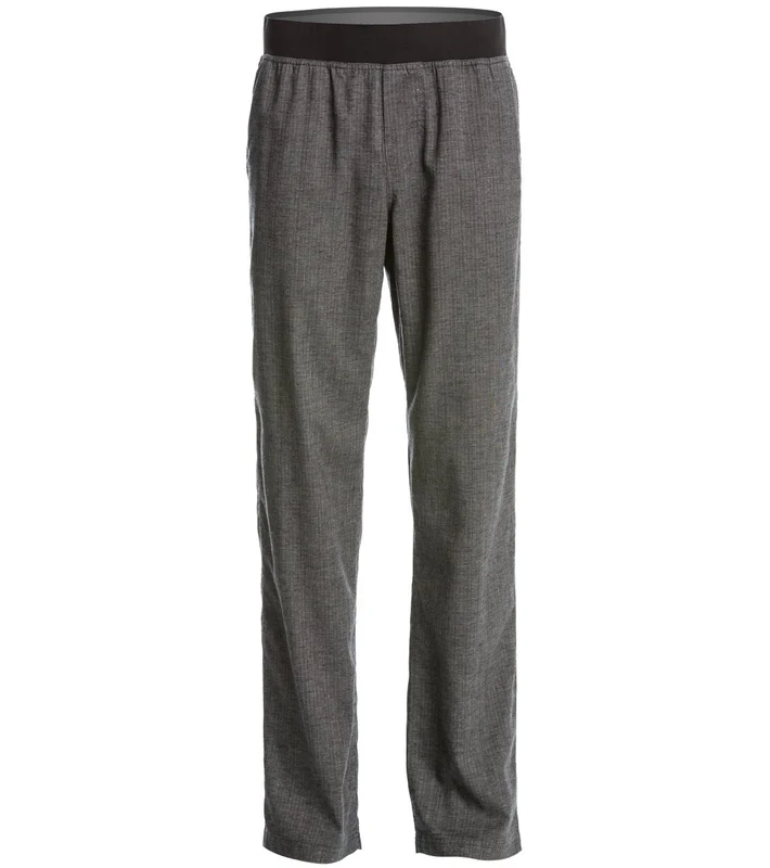 prAna Men's Vaha Yoga Pants 34" Inseam Black Herringbone / XXL