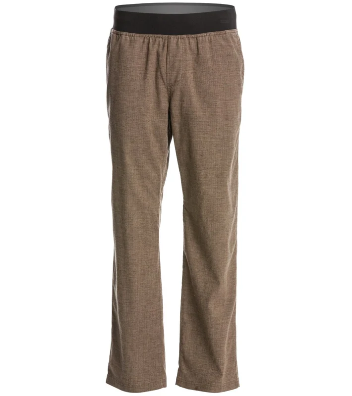 prAna Men's Vaha Yoga Pants 34" Inseam Brown Herringbone / L