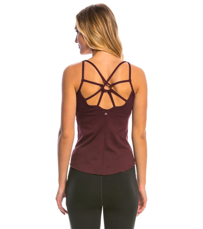 prAna Women's Dreamcatcher Yoga Tank Top Eggplant / L