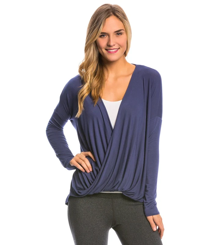 prAna Cascade Top Gray Indigo / XL